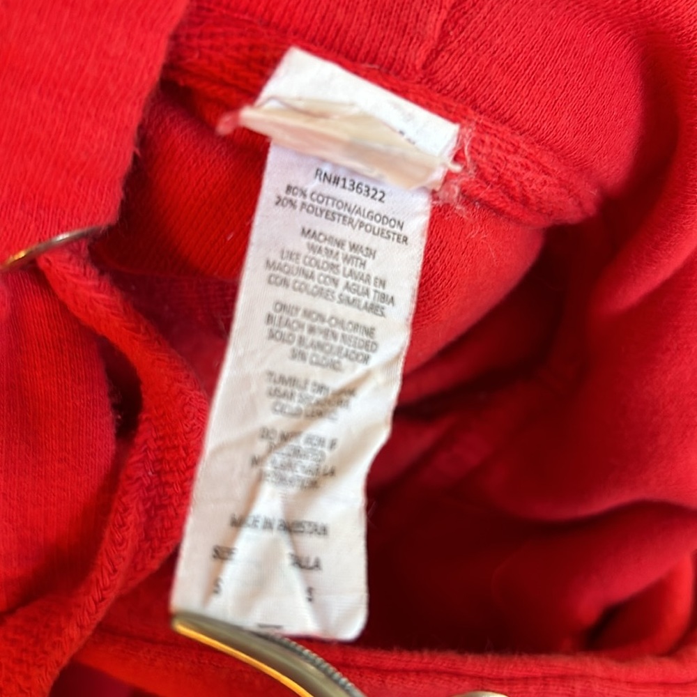 Hoodie Pullover Women’s Small Red EUC - Picture 8 of 8
